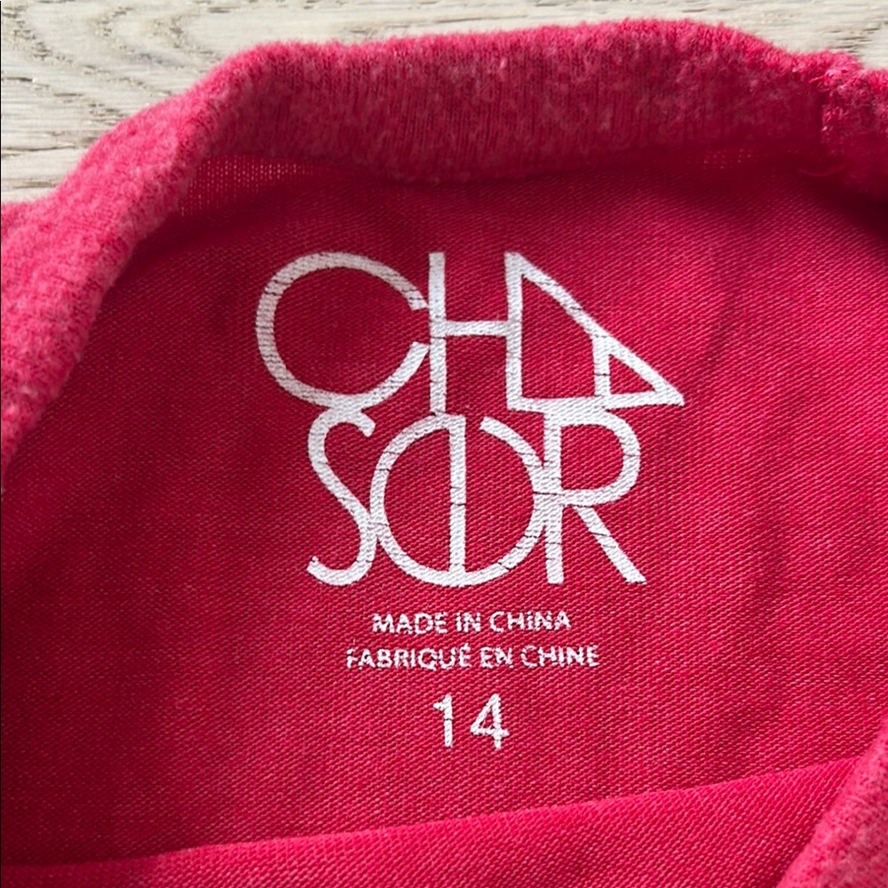 Chaser Kids Red Ruffle Sweater - Picture 3 of 4